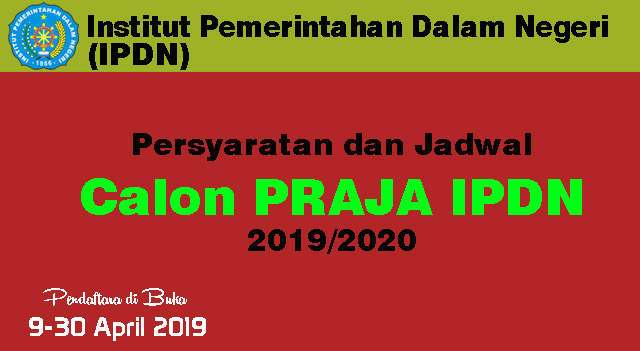 Pendaftaran Calon Praja IPDN 2020