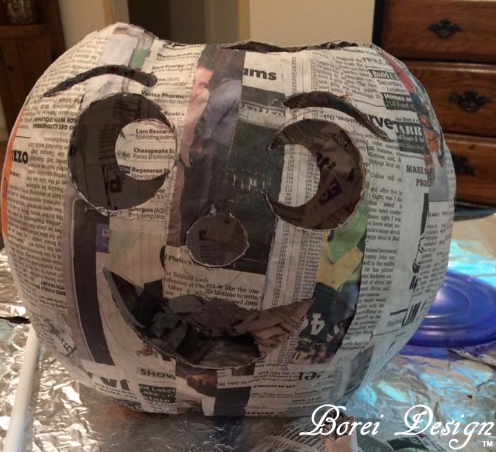 DIY Craft Tutorial How To Make Paper Mache Jack O' Lanterns