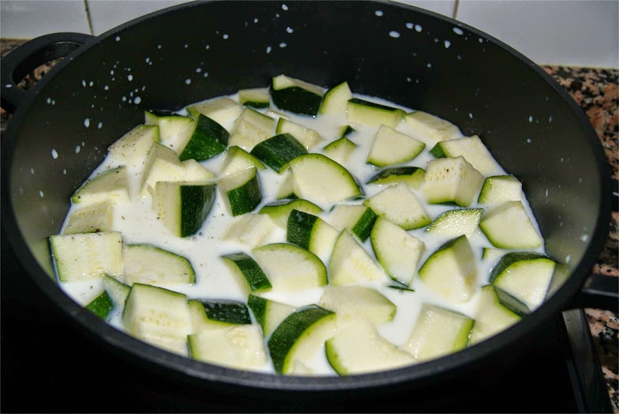 Crema de calabación paso 1