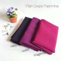 Plain Crepe Pashmina - www.jilbablicious.com Plain Crepe Pashmina - www.jilbablicious.com