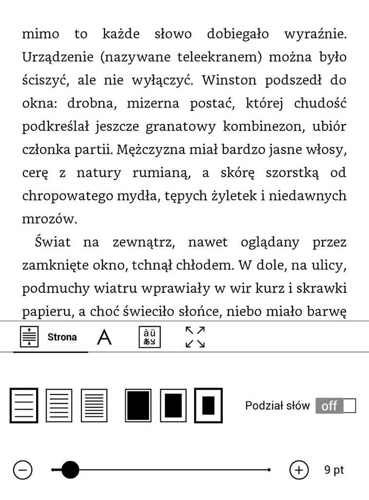 PocketBook Touch HD 3 – największa interlinia
