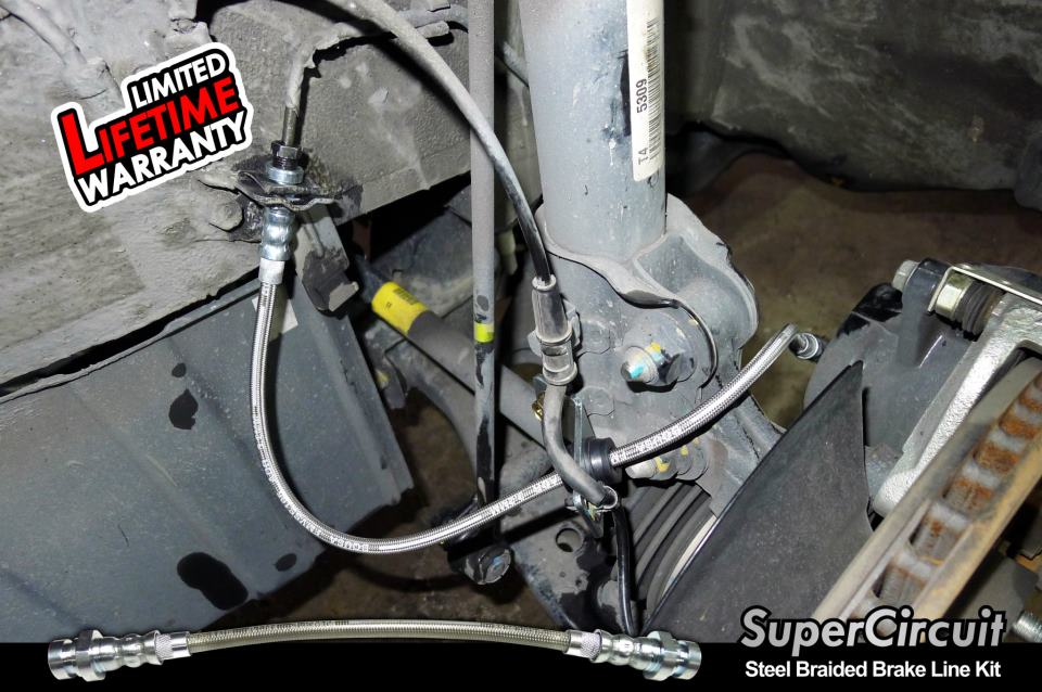 SUPERCIRCUIT Steel Braided Brake Lines Kia Optima K5 Steel Braided