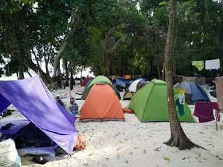 Areal Camp Sirandah Island
