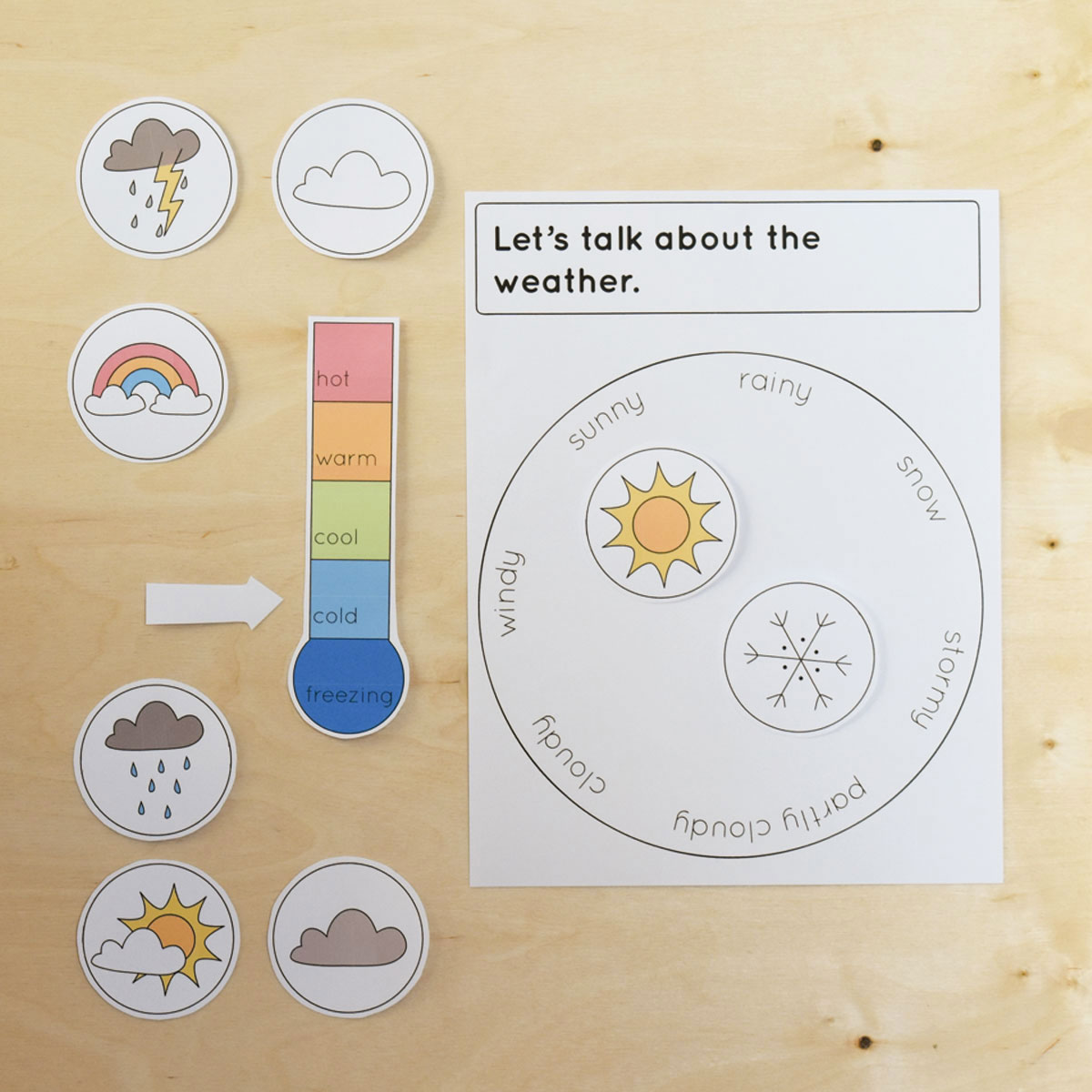 Weather Chart Printables For Preschool
