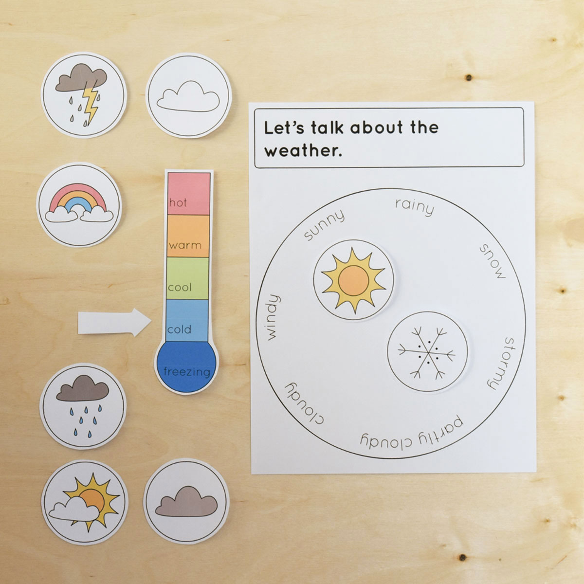 Free Printable Weather Chart Bright Apple Blossom