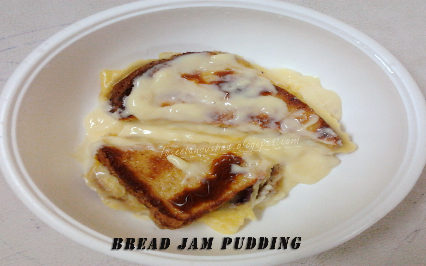 GOOD FOOD ENDS WITH GOOD TALK Bread Jam Pudding