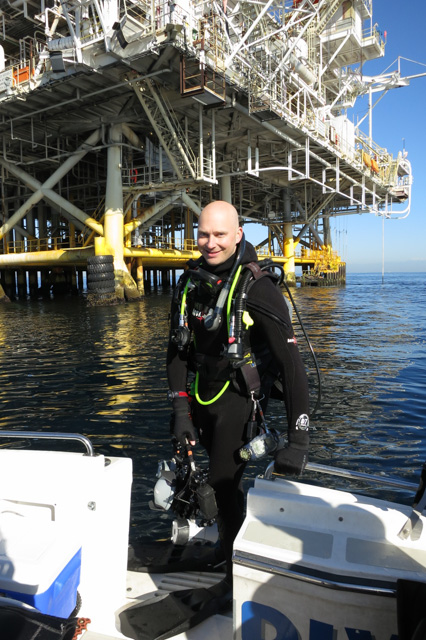 Diving Engine Person Michael Zeigler | Sea In Focus Blog: Diving the Oil Rigs: Behind the Scenes