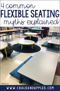 4 common flexible seating myths explained Flexible seating isn't about yoga balls... and other common flexible seating myths. Find out the truth about how flexible seating works in a real classroom.
