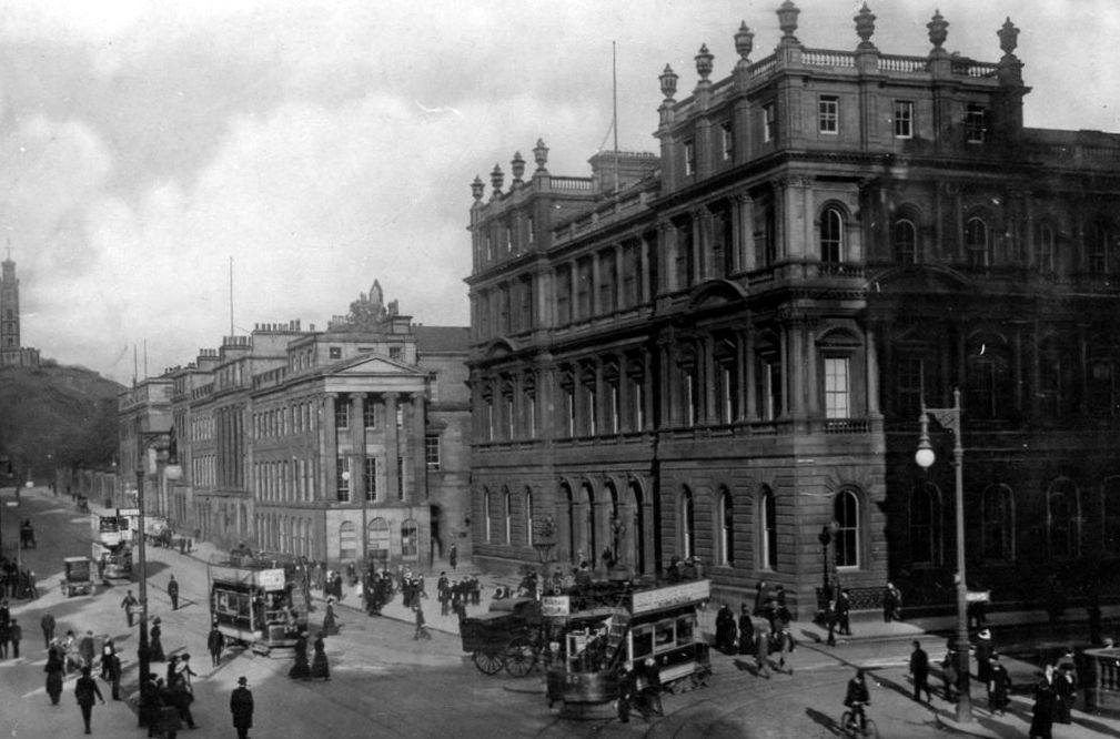 Tour Scotland Old Photograph Post Office Waterloo Place Edinburgh Scotland