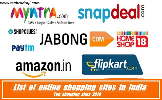 list of online shopping sites in india | Top shopping sites 2019