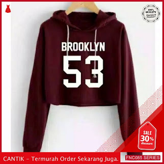 FNC085S22 Sweater Crop Hodie Brooklyn Wanita Hanya 40 Ribuan