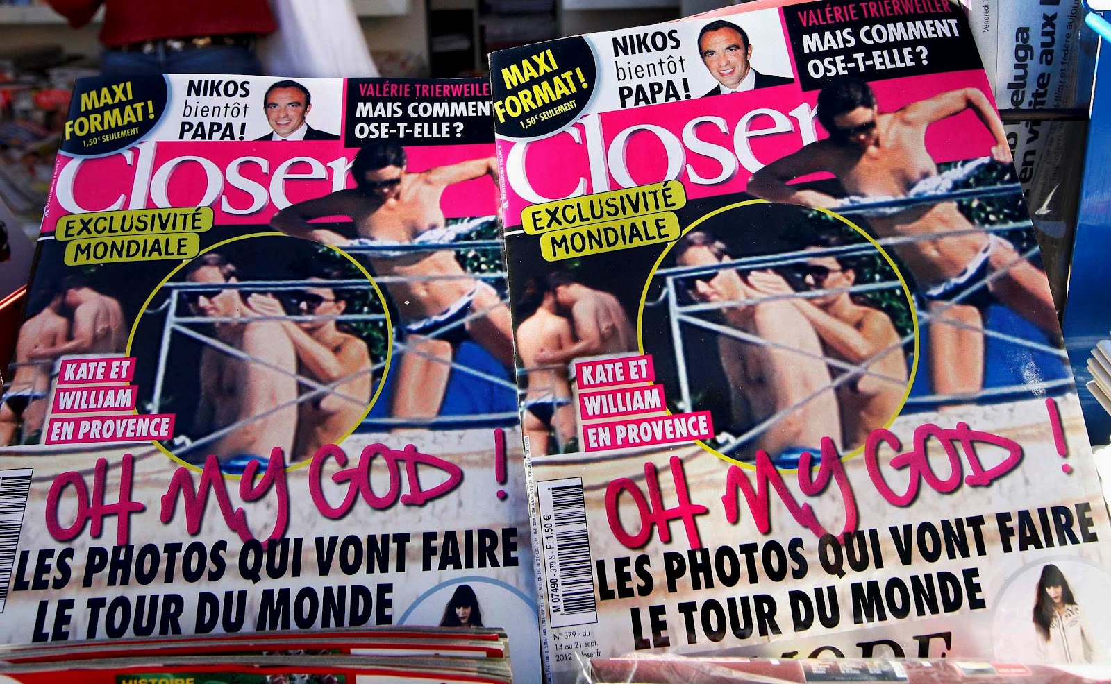 Kate Middleton's topless photo in French Closer magazine