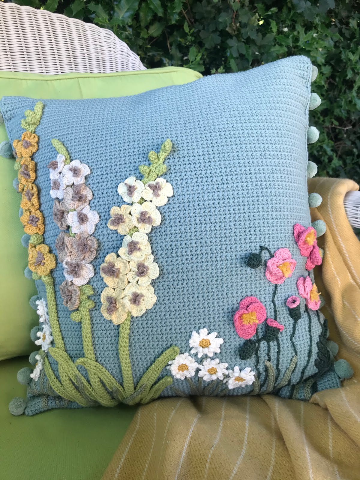 Chelsea Flower Show cushion pattern