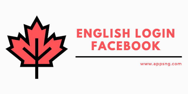 English login Facebook