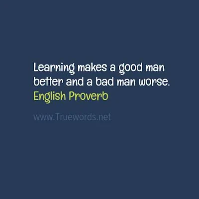 Learning makes a good man better and a bad man worse