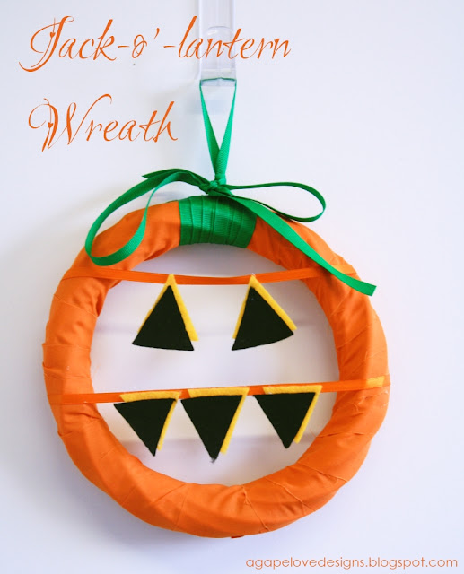 Jack-O-Lantern Wreath