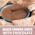 Baked Churro Chips with Chocolate Ganache Dip #dessert #gameday