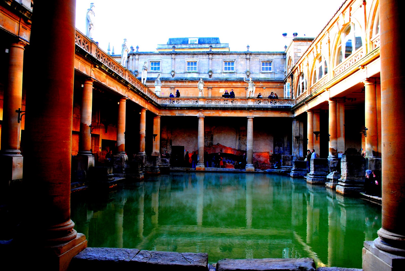 The suitcase diaries the roman baths in BATH united kingdom
