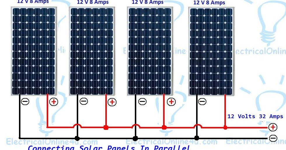 Wiring Solar Panels In Parallel & Solar Parallel Calculation