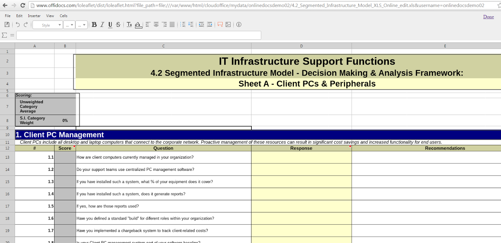 offidocs office suite for excel online and word online documents it chargeback model excel