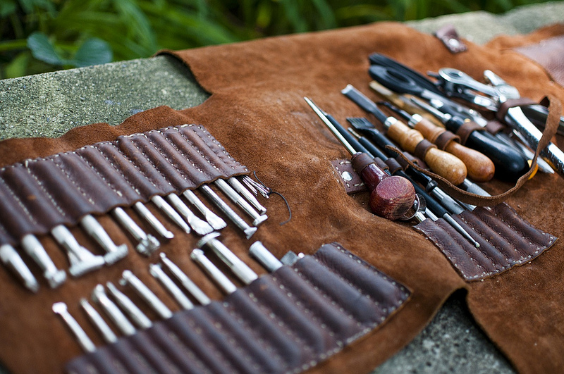 Sweet Juniper WoodCraft: Leather Tool Roll