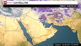 النشرة الجوية تبقى المملكة تحت تأثر المنخفض الجوي السبت 28 1 2017 خارطة طقس الشرق الاوسط
