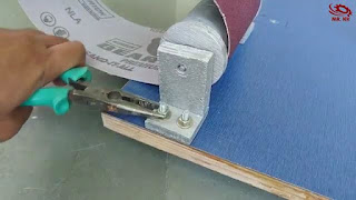 cara membuat sendiri mesin amplas belt sander bertenaga bor