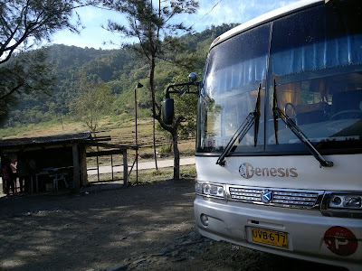 Genesis Bus stopover at Pantabangan, Nueva Ecija
