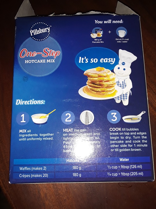 PHILIPPINE DESTINY Pillsbury Pancake Warning!