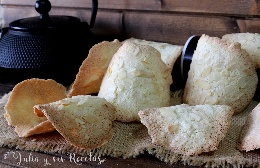 Tejas de almendra sin gluten. Julia y sus recetas