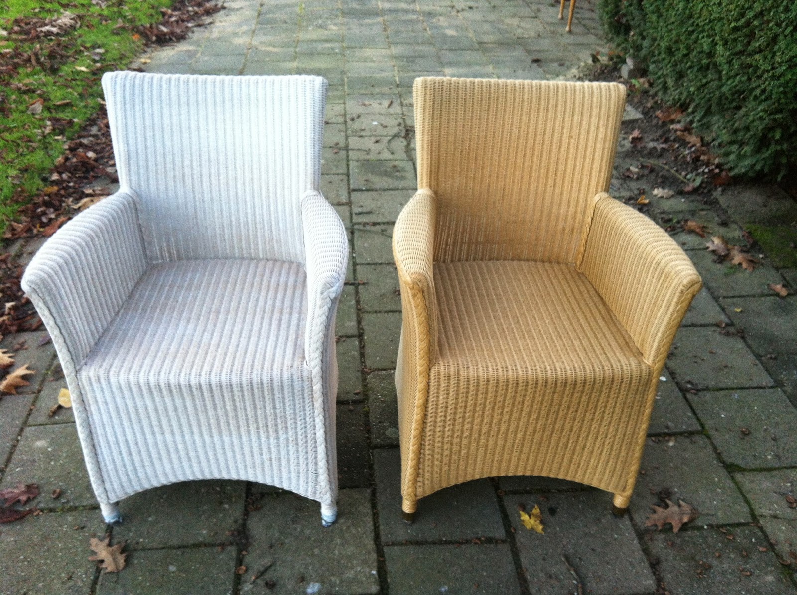 Hedendaags Restylelin: DIY: rieten stoelen vergijzen! XL-48