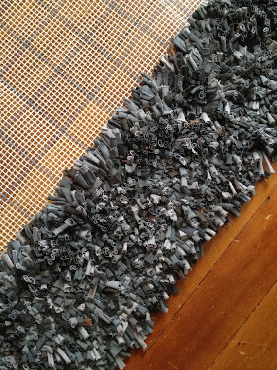 alfombra de trapillo sin tejer