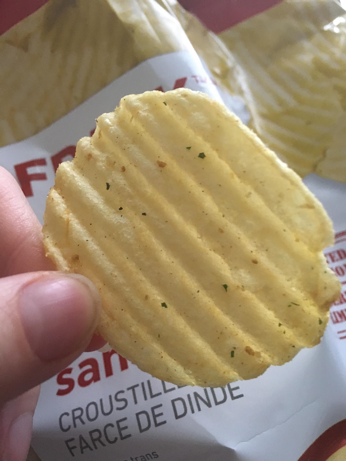 Adorable Fluff Frank, Feels Stuffed. Turkey Stuffing Chips Review.