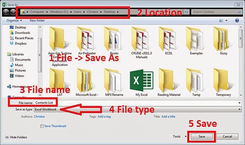 Save CSV File As XLSX File