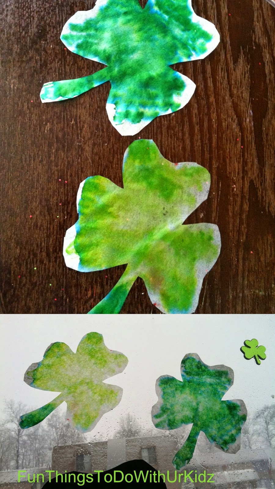 coffee filter shamrock