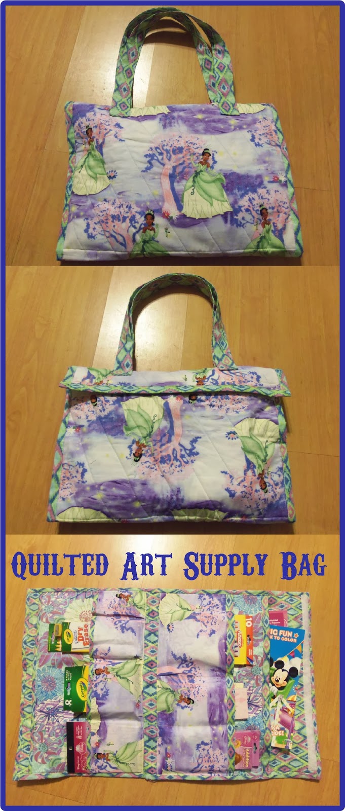 HollysHome Family Life Quilted Art Supply Bag Tutorial