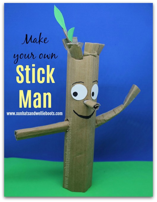 Sun Hats & Wellie Boots: Make Your Own Stick Man (from recycled items)