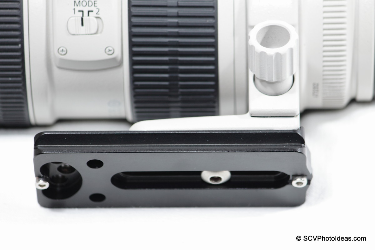 Kiwi Fotos LP-100 on Canon EF 70-200 L IS USM sideview closeup