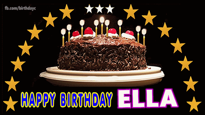 Happy Birthday ELLA images 