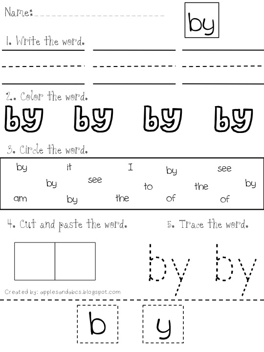 sight word worksheet: NEW 571 SIGHT WORD WORKSHEETS GO