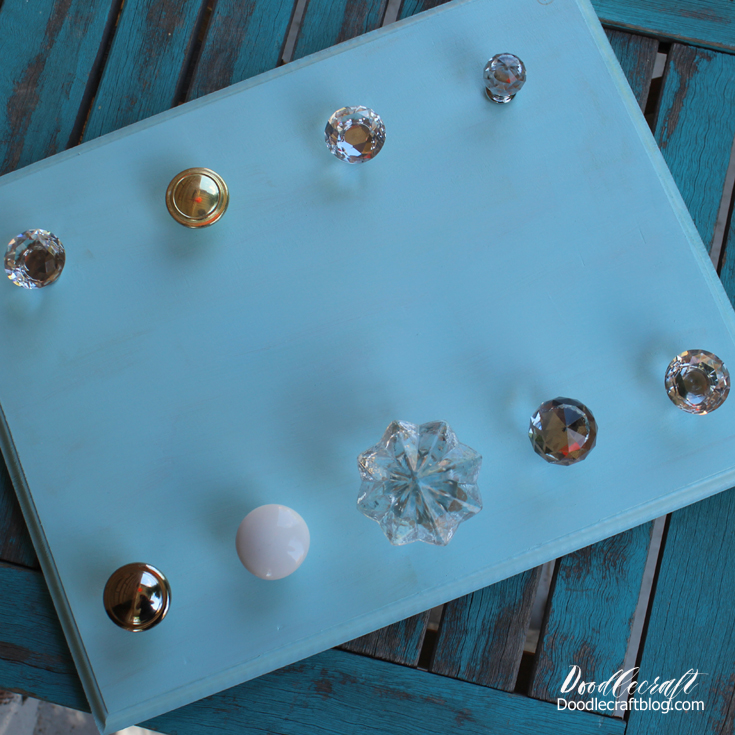 Diy Crystal Door Knob Necklace Wall Holder