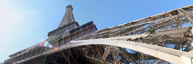 Torre Eiffel vista desde abajo