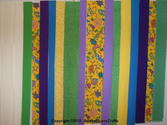 bargello fabric strips