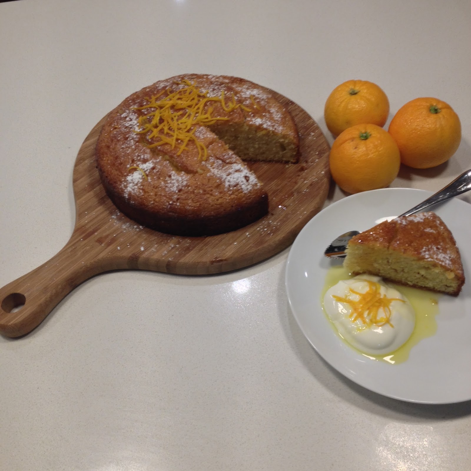 Spark My Pantry Orange Polenta Cake