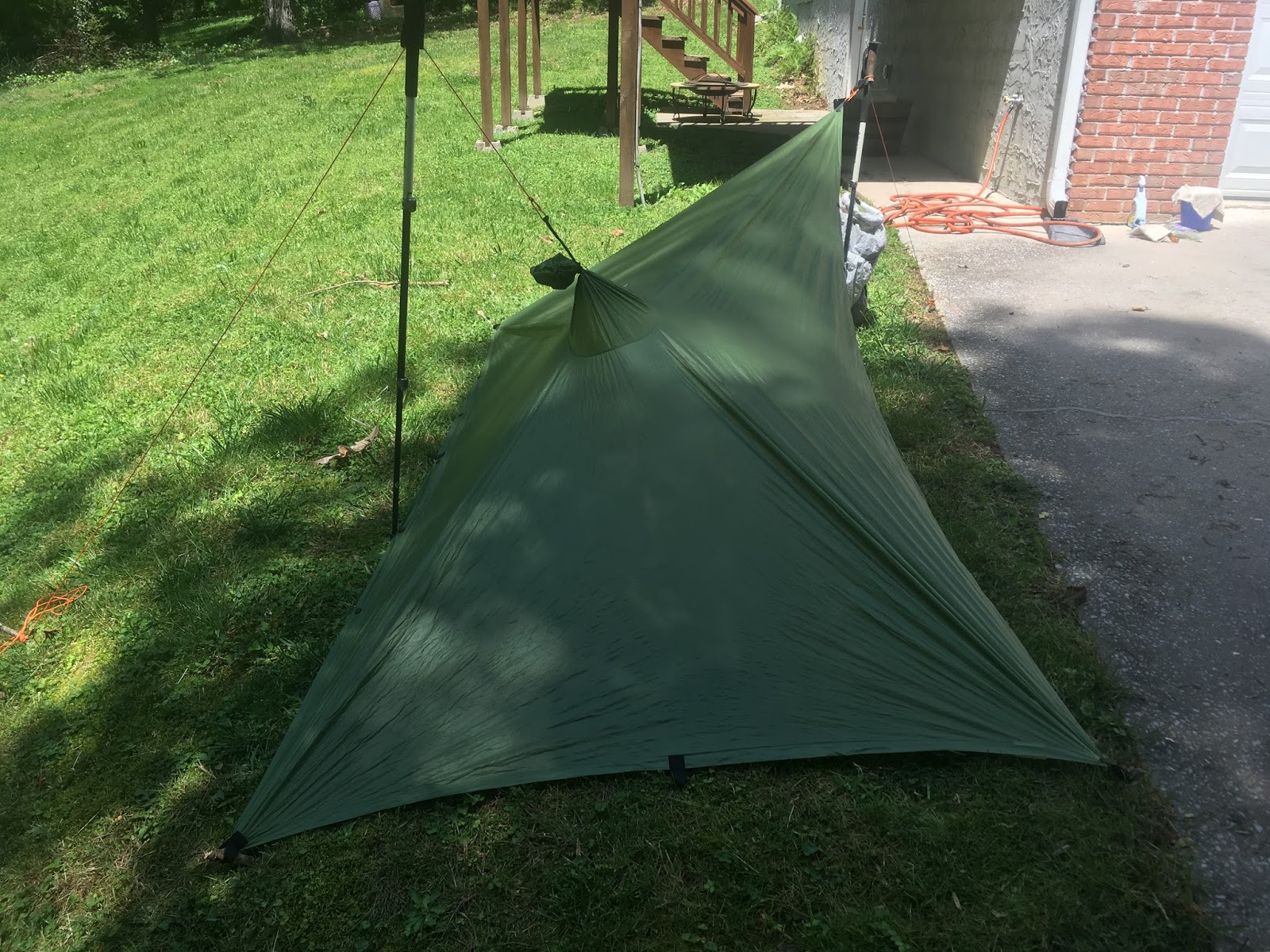Poncho Tarp and Bivy setup pictures how I set up my camps