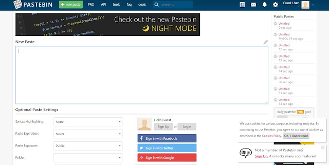 Pastebin Pastebin