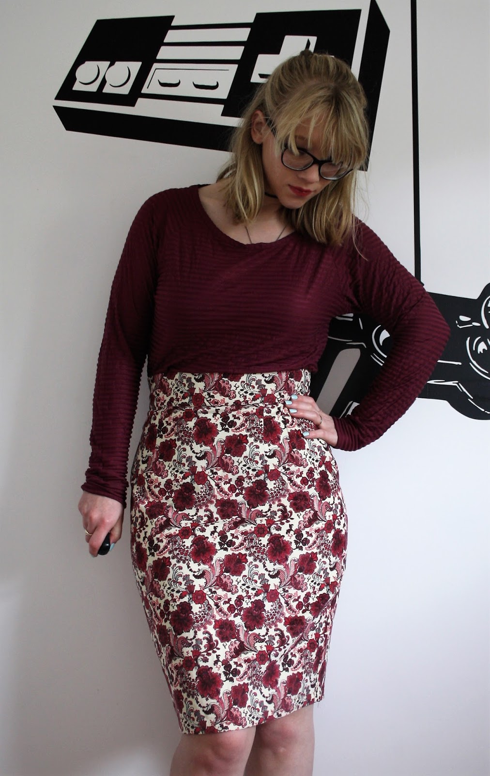 dungaree pencil skirt