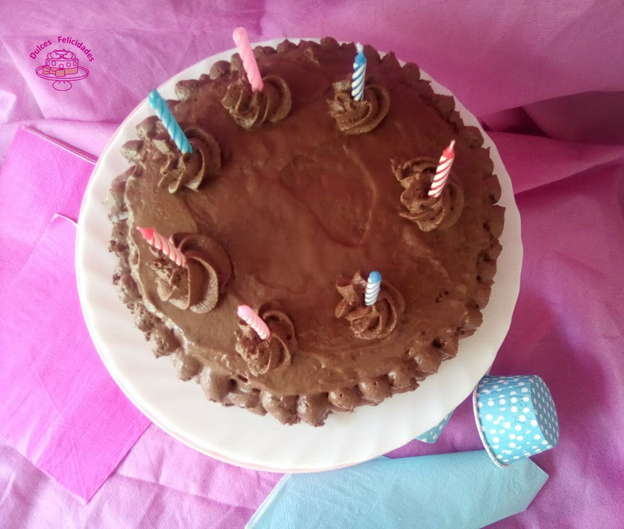 Tarta de mousse de chocolate