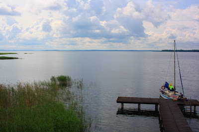 Jezioro Śniardwy, przy punkcie widokowym w miejscowości Łuknajno