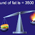 1 Pound Of Fat = 3,500 Calories 1 Pound Of Fat = 3,500 Calories